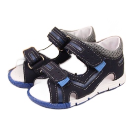 Sandali con velcro Kornecki KOR6696A blu navy