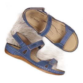 Sandali comodi Helios W H205A blu navy
