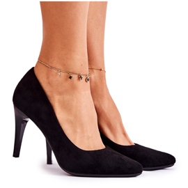 Sergio Leone Stiletto nero classico magicamente scamosciato