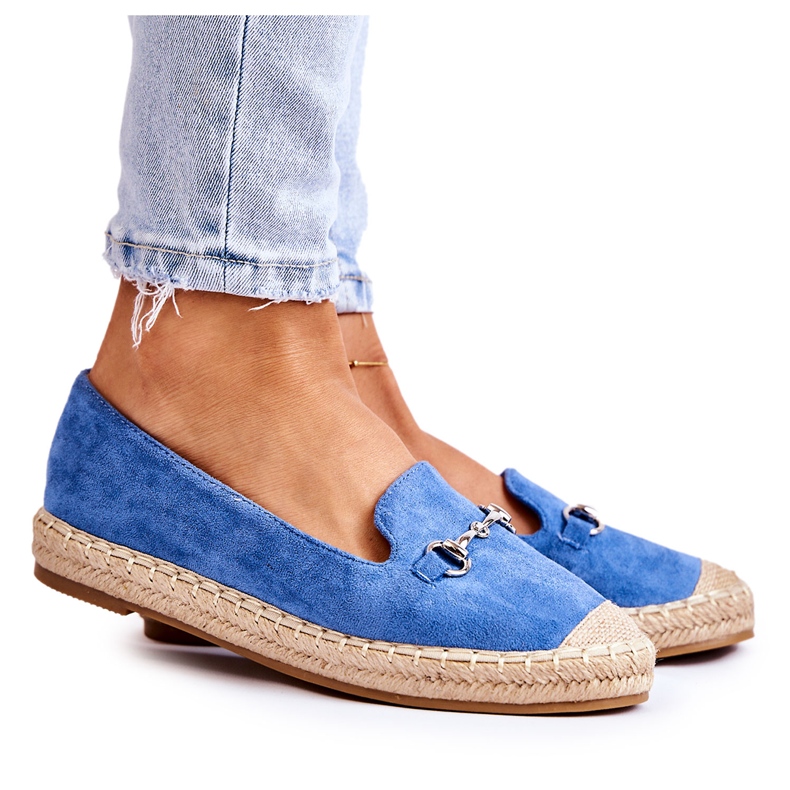 S.Barski Classiche espadrillas slip-on Oresa blu da donna