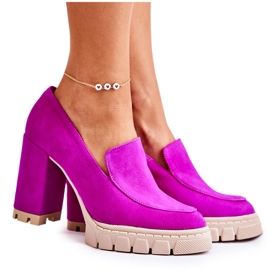 Lewski Shoes Décolleté Alla Moda Sulle Scarpe Lewski 3196 Piattaforma Fucsia rosa