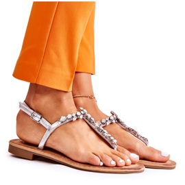 S.Barski Sandali Estivi da Donna Silver Margery argento