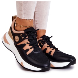 Vinceza Scarpe Sportive da Donna Sneakers Nere nero