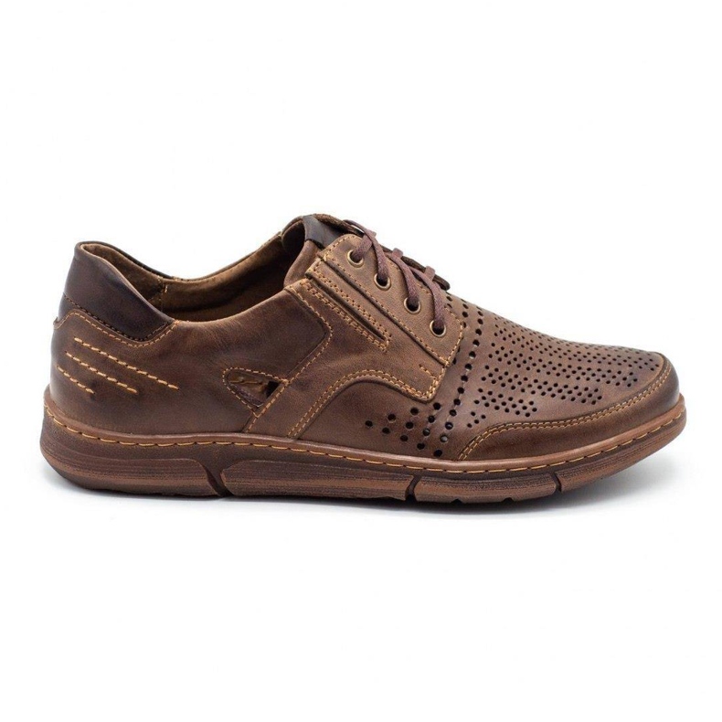 Polbut Scarpe casual J55 da uomo per l'estate, marrone