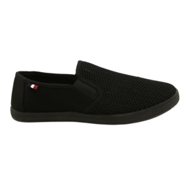 Scarpe slip-on traforate da uomo Atletico WY18922 nero