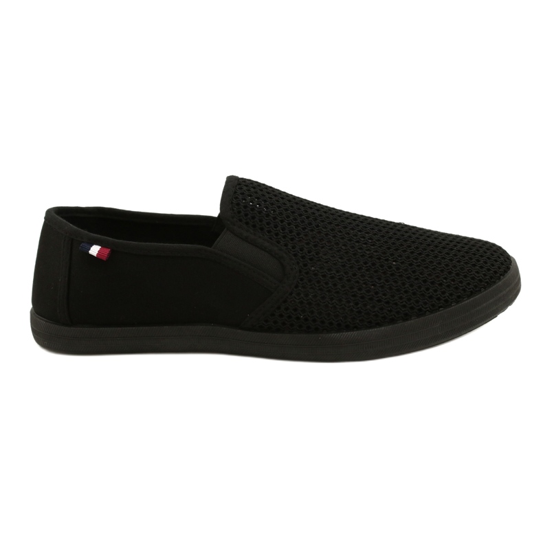Scarpe slip-on traforate da uomo Atletico WY18922 nero