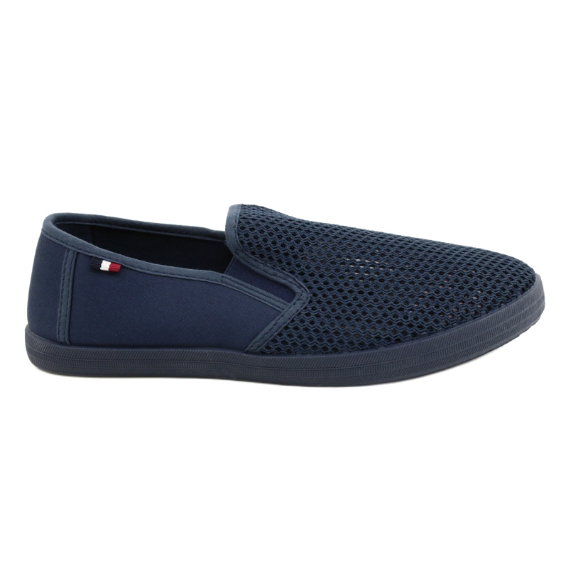Scarpe slip-on traforate da uomo Atletico WY18922 blu