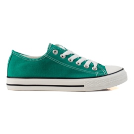 SHELOVET Sneakers da donna classiche verde