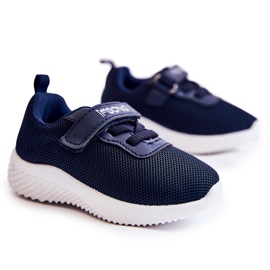 FR1 Scarpe Sportive Per Bambini Con Velcro Blu Lexy