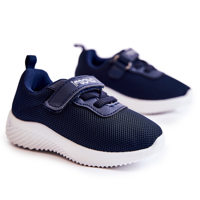 FR1 Scarpe Sportive Per Bambini Con Velcro Blu Lexy
