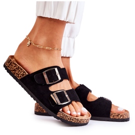 FB1 Ciabatte Slip-On da donna nere Misandei nero