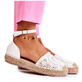 PS1 Sandali da donna Espadrillas traforati bianchi Murillo bianca