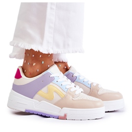 PS1 Scarpe Sportive da Donna Beige Francis multicolore