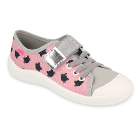 Scarpe per bambini Befado 251Y183 rosa grigio