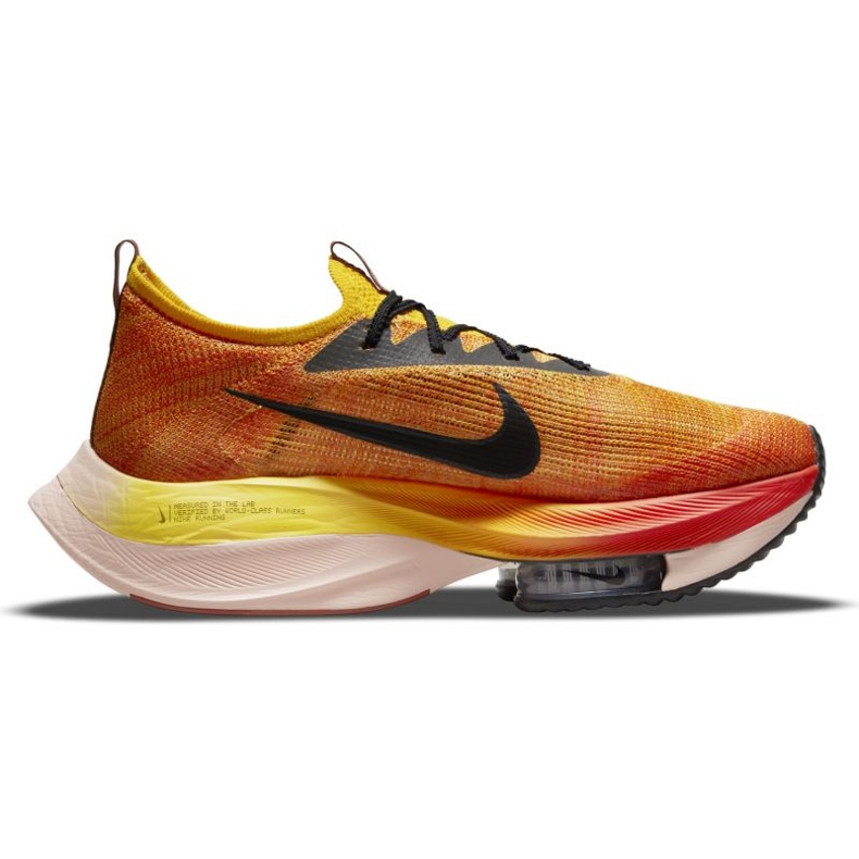 Scarpa da corsa Nike Air Zoom Alphafly Next% Flyknit M DO2407-728 nero arancia giallo