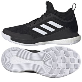 Scarpe da pallavolo Adidas CrazyFlight Mid W FX1791 nero nero