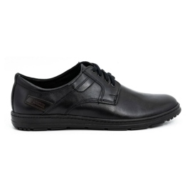 Joker Scarpe da uomo in pelle nere 536J nero