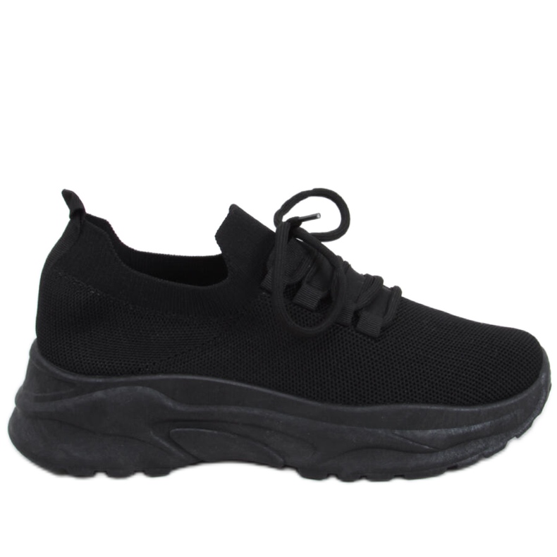 Sneakers Wendy nere a calzino nero