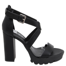 Sandali sulla piattaforma Spencer Black nero