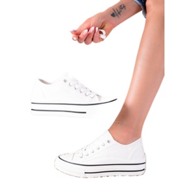 SHELOVET Scarpe Da Ginnastica Sulla Piattaforma bianca