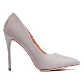 SHELOVET Tacchi alti da donna classici grigio