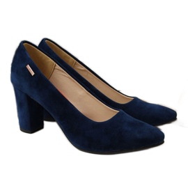Décolleté da donna sul palo blu navy di Monique