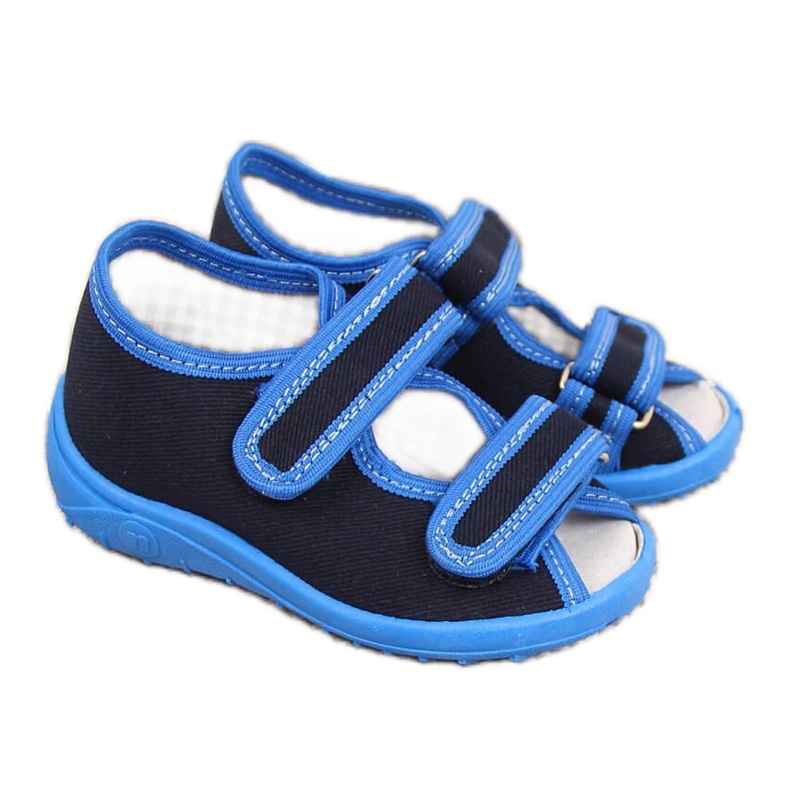 Ciabatte bambino sandali casa Nazo blu