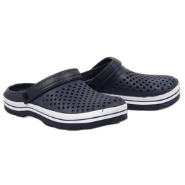 Ciabatte da uomo traforate in schiuma blu navy NEWS