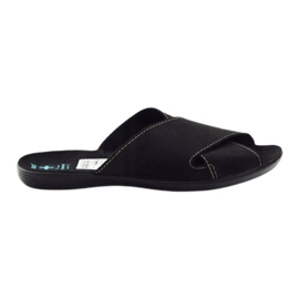Pantofole da uomo Adanex 20310 nere nero