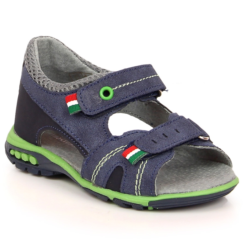 Sandali da bambino con velcro blu navy Kornecki 6313