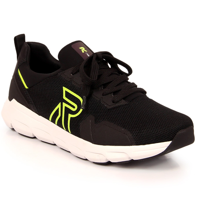 Rieker 07802-01 scarpe sportive da uomo in rete nera nero