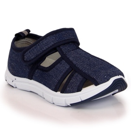 Sneakers da bambino con velcro Atletico blu navy