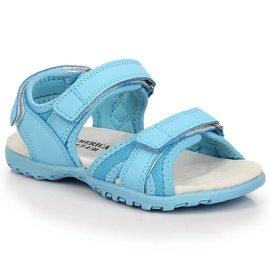 Sandali da bambino con velcro blu American Club