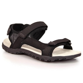 Sandali sportivi con velcro neri di American Club nero