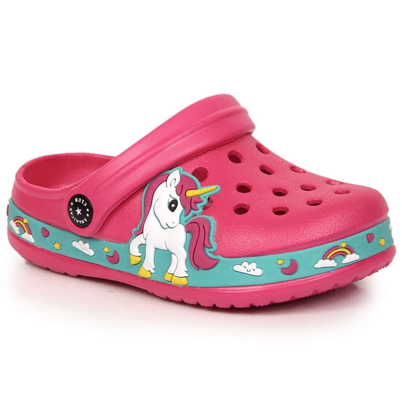 Ciabatte rosa con unicorno rosa American Club