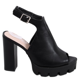 Sandali sulla piattaforma Rome Black nero