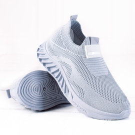 SHELOVET Scarpe sportive slip-on grigio