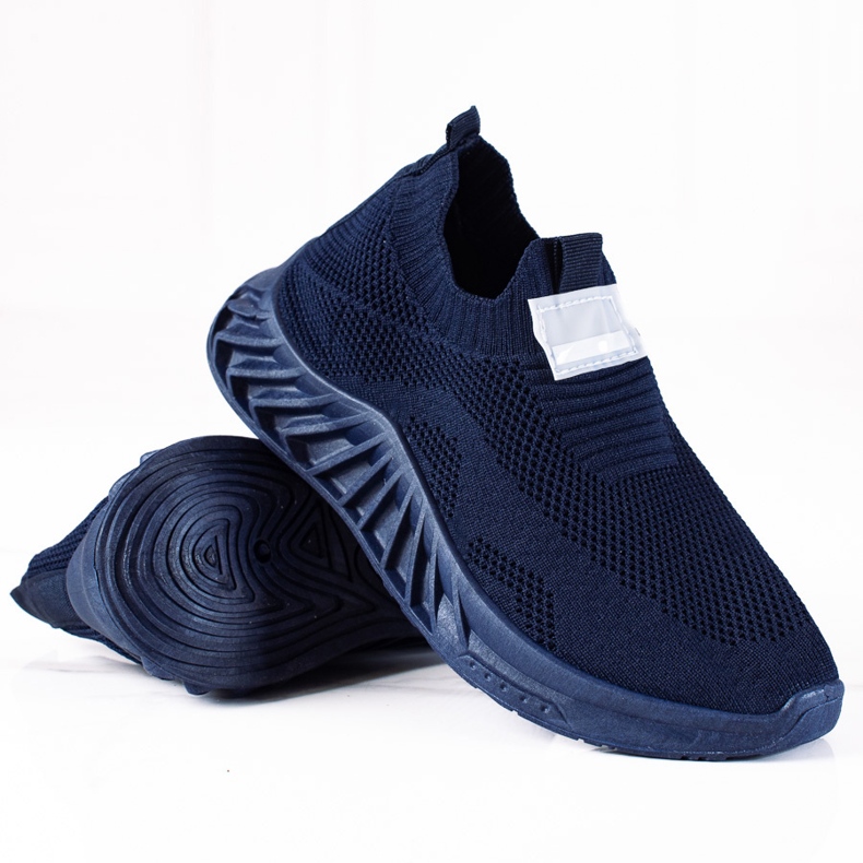 SHELOVET Scarpe sportive slip-on blu navy