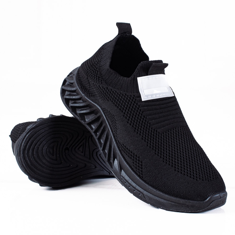 SHELOVET Scarpe sportive slip-on nero