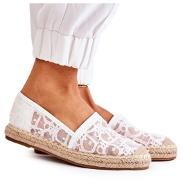 S.Barski Classiche espadrillas traforate Catris bianche da donna bianco