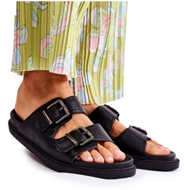 PJ1 Pantofole nere da donna classiche Weston nero