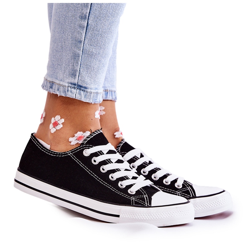 PJ1 Sneakers Classiche da Donna Legate Nere Be Mine nero