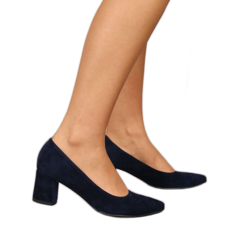Décolleté sul montante, Juma blu navy