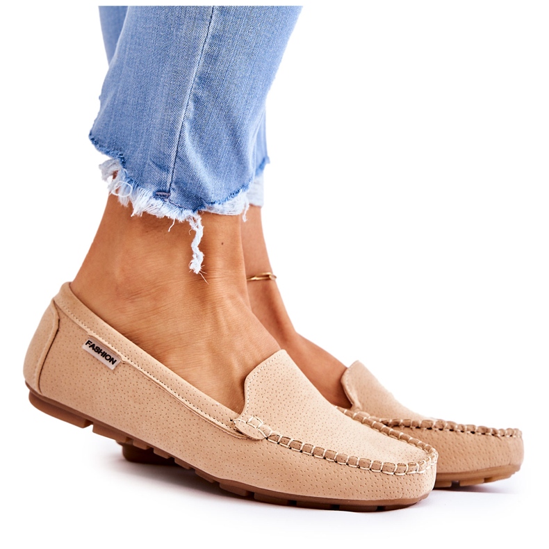 PH1 Mocassini da donna in camoscio Beige Millare