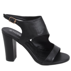 Sandali con tacco alto Jessica Black nero