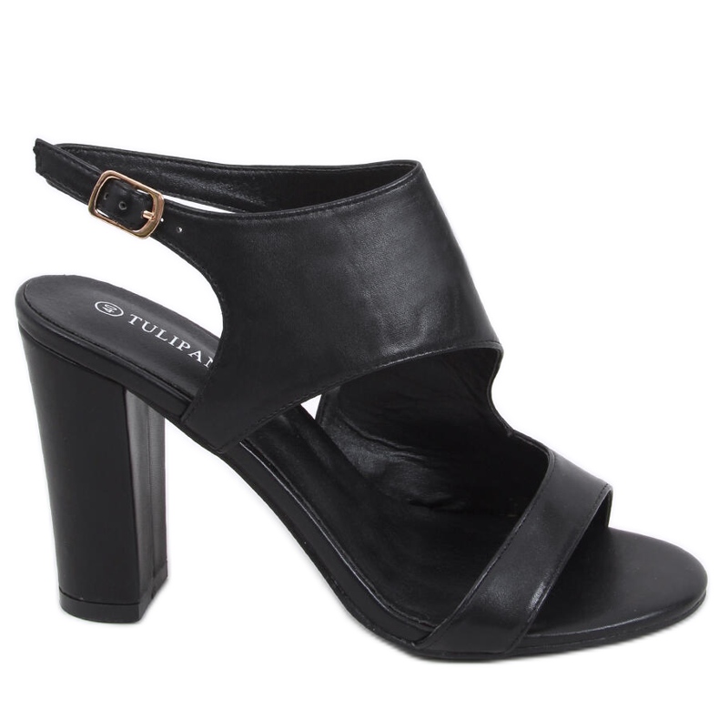 Sandali con tacco alto Jessica Black nero