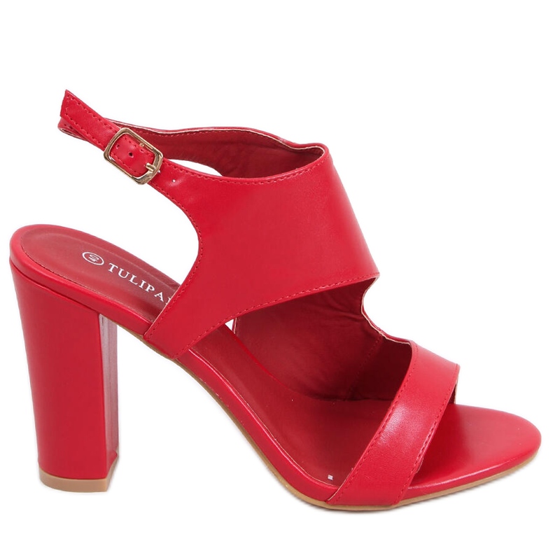 Sandali con tacco alto Jessica Red rosso