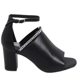 Sandali Mary Black con tacco alto nero