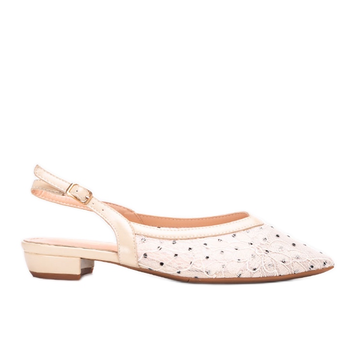 Ballerine in pizzo beige Marlioz
