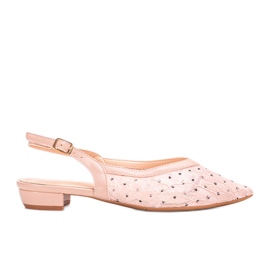 Ballerine in pizzo rosa Marlioz
